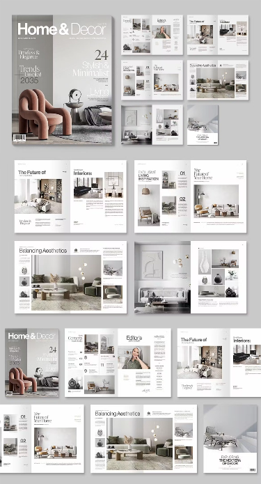 Interior Design Magazine Template