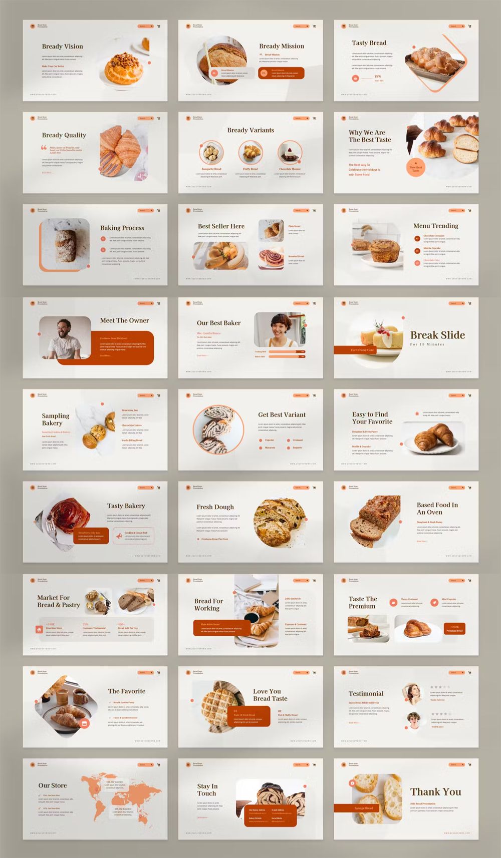 Bakery Store Google Slides Template