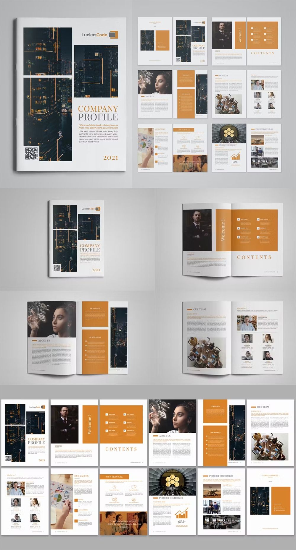 Company Profile Brochure Template InDesign