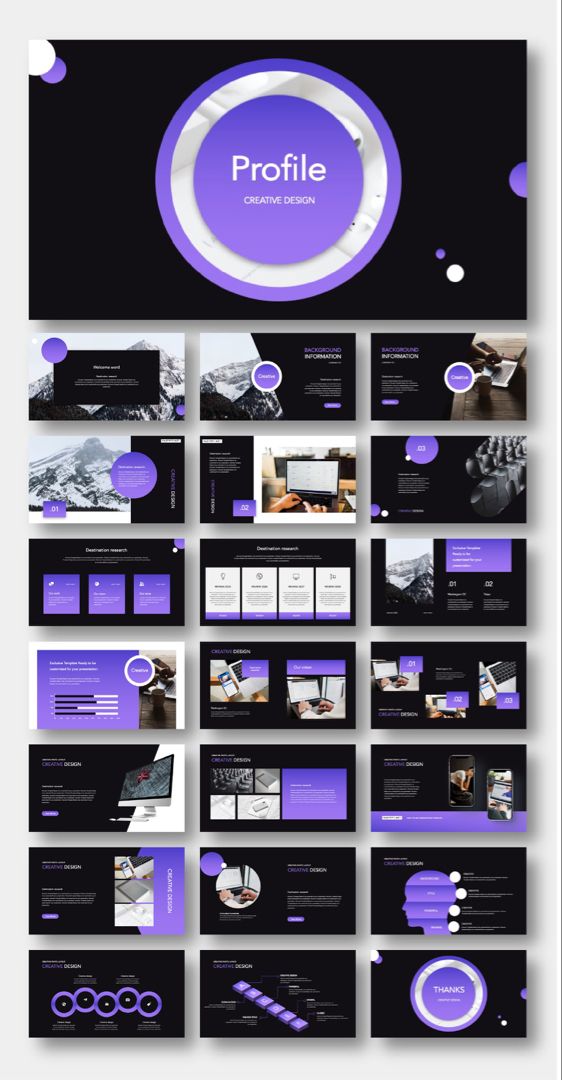 A Clean Company Profile Presentation Template