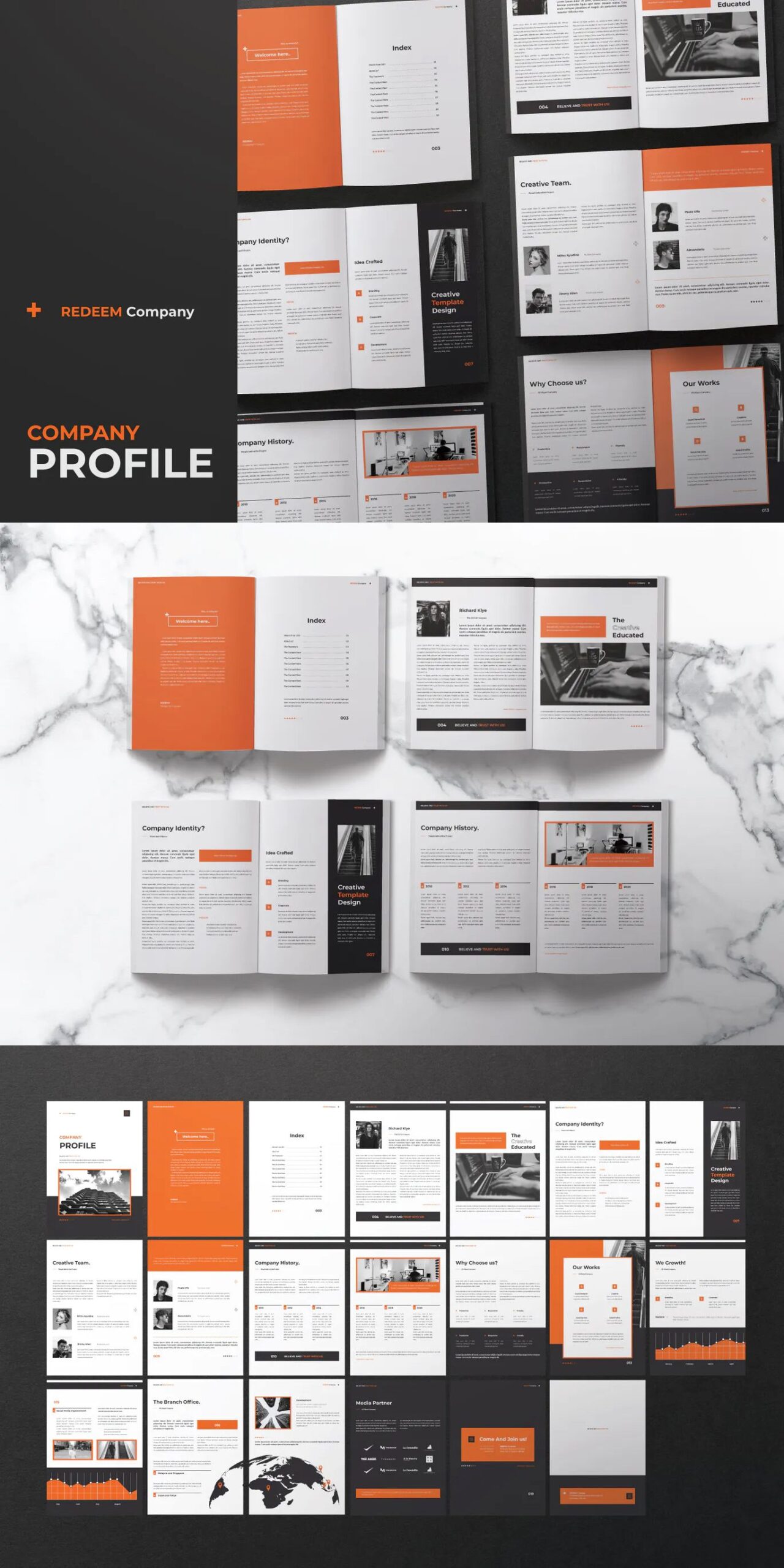 Creative Company Profile Template InDesign