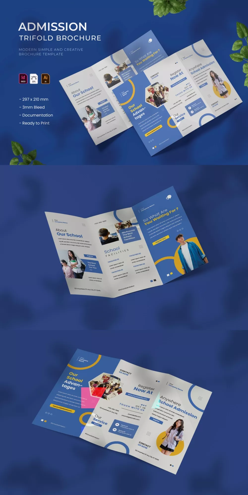 Admission Trifold Brochure