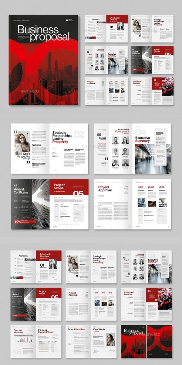 Business Proposal Brochure Template InDesign INDD